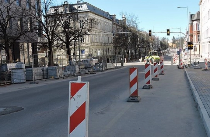 {W tym tygodniu należy spodziewać się dużych utrudnień na remontowanej ulicy Partyzantów w Olsztynie.}
